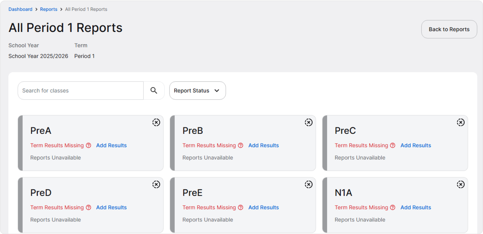 Period reports missing results image